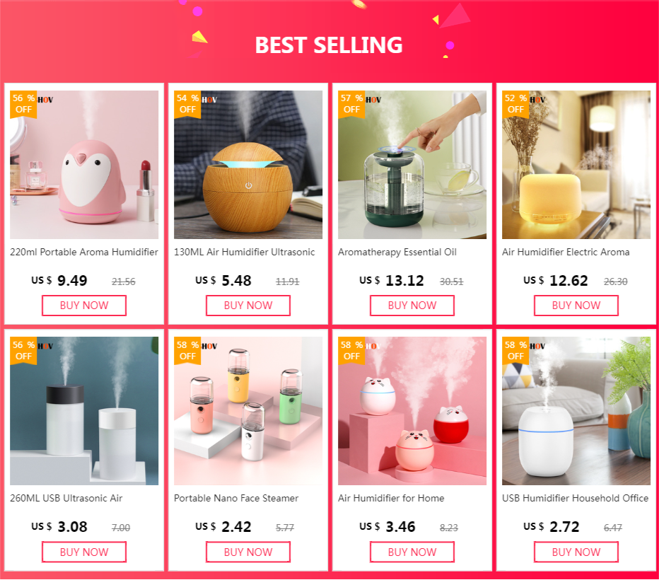 Mini USB Air Humidifier LED Aroma Diffuser