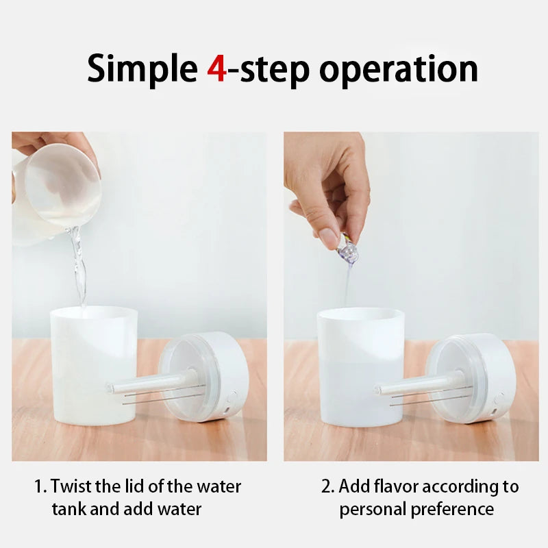 Mini USB Air Humidifier LED Aroma Diffuser