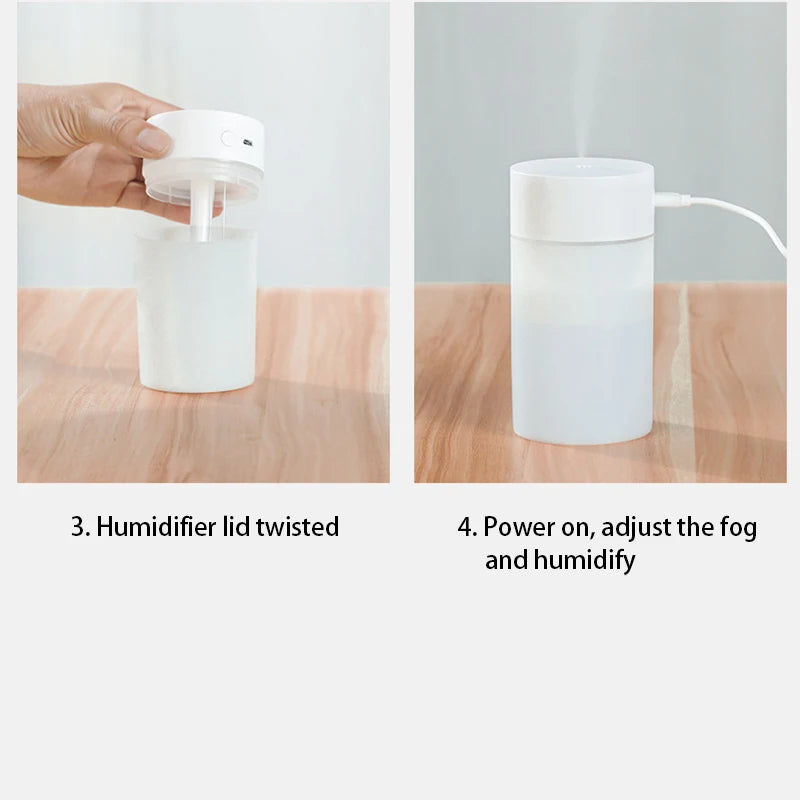 Mini USB Air Humidifier LED Aroma Diffuser