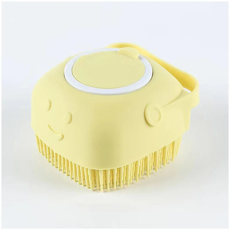 Ultra-Soft Dog & Cat Bath Brush – Removes Dirt & Soothes Skin
