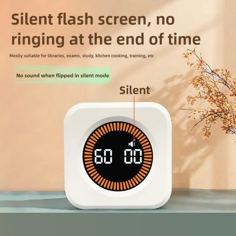 Productivity Cube Timer with Gravity Sensor & LED Display