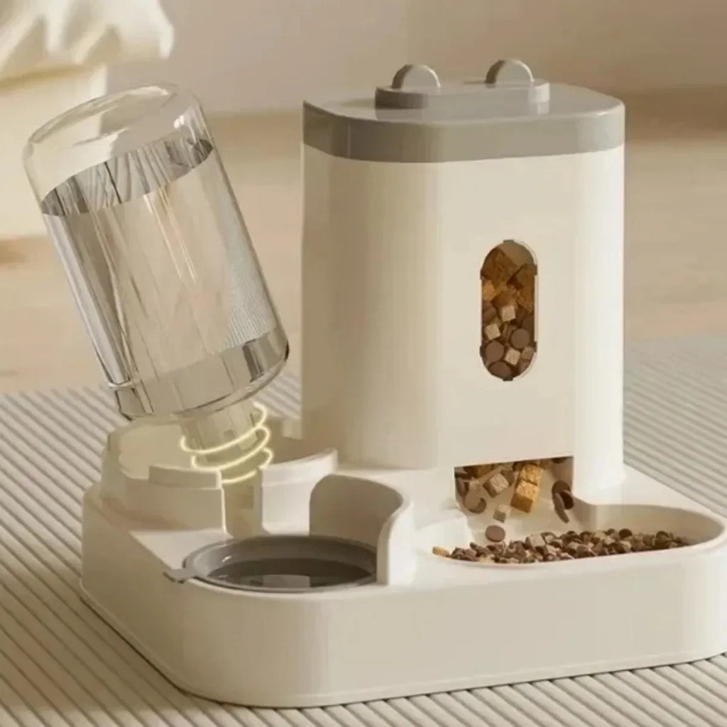 2-in-1 Cat Food with Water Dispenser