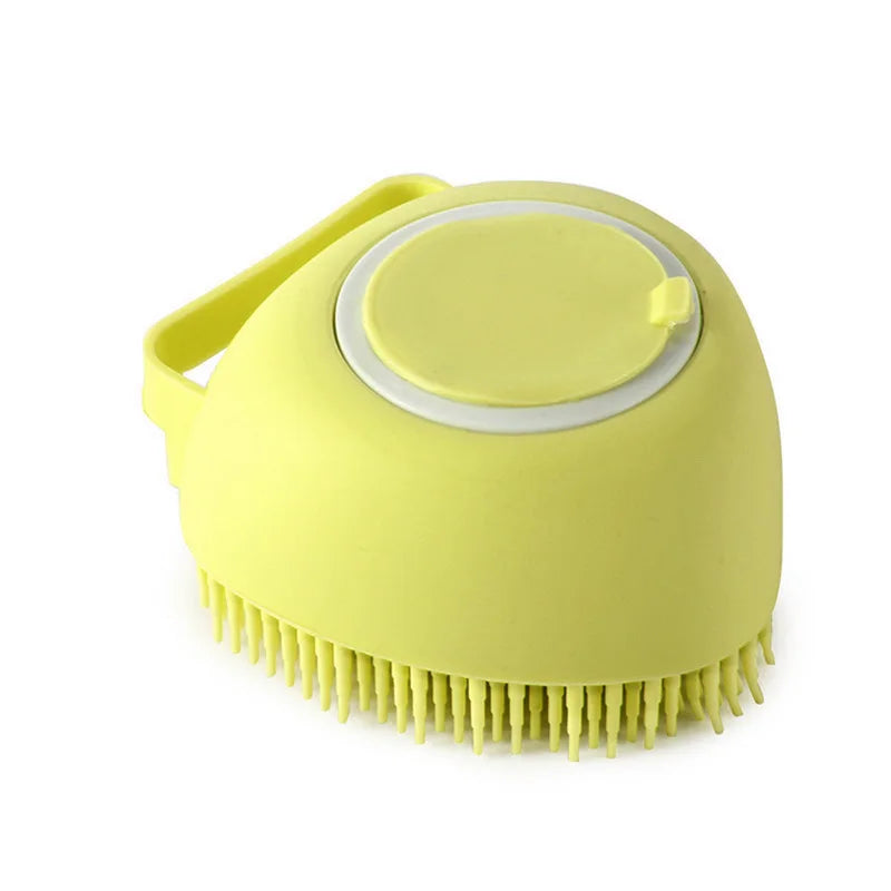 Ultra-Soft Dog & Cat Bath Brush – Removes Dirt & Soothes Skin