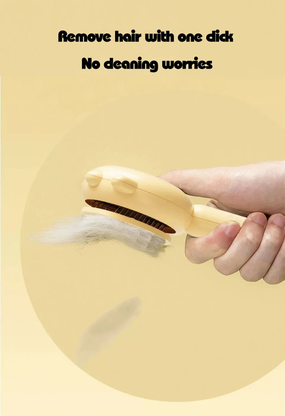 Pet Comb One-Key Hair Removal