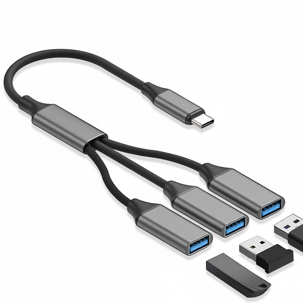 3-in-1 USB Type-C Hub Adapter