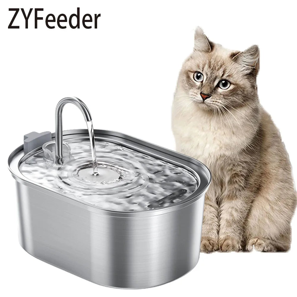 3.2L Stainless Steel Automatic Pet Water Fountain