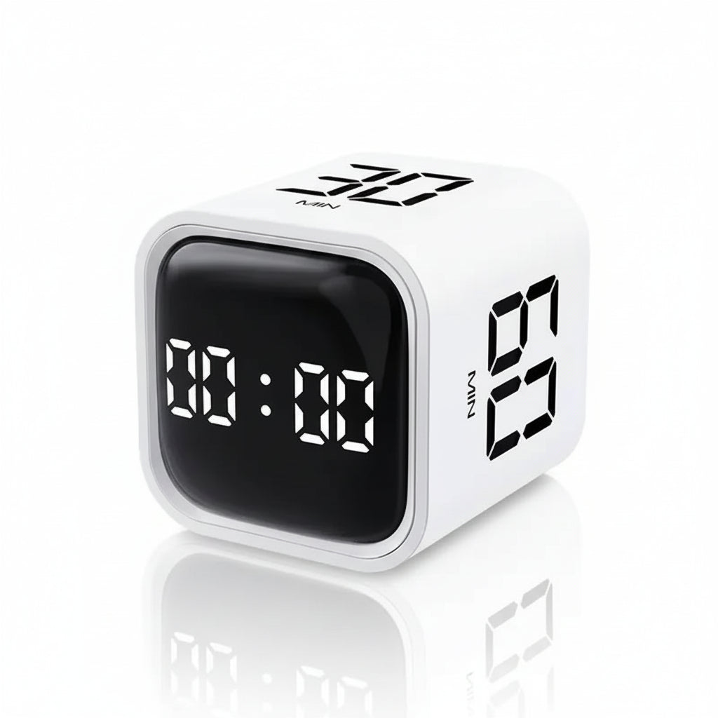 Productivity Cube Timer with Gravity Sensor & LED Display