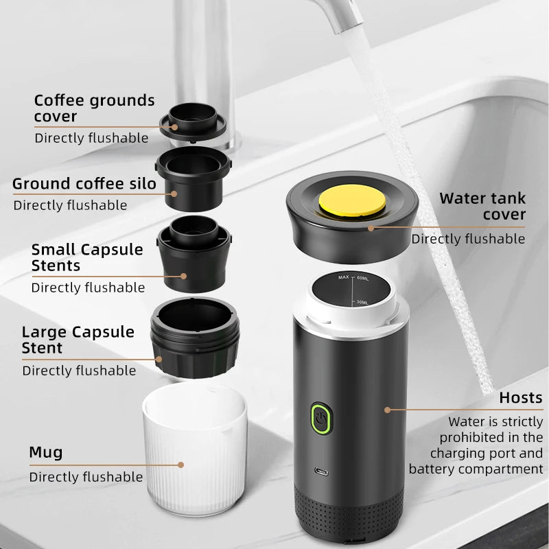 Cafetera de viaje 3 en 1