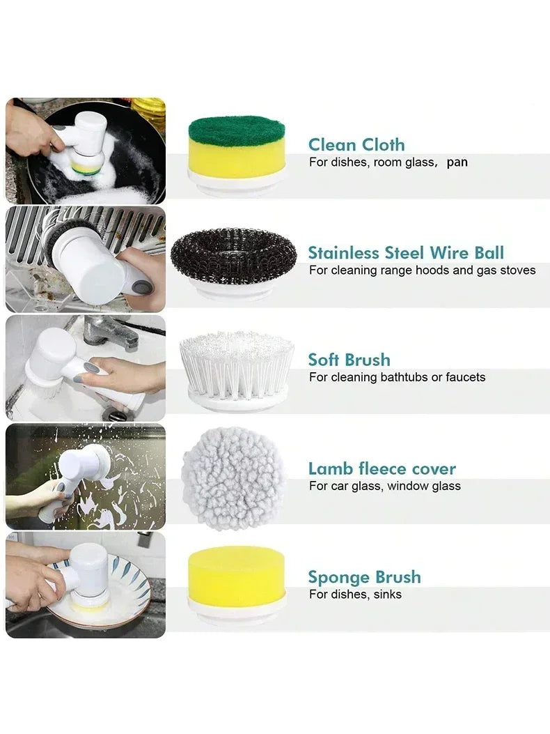 Cordless Electric Cleaning Spin Scrubber