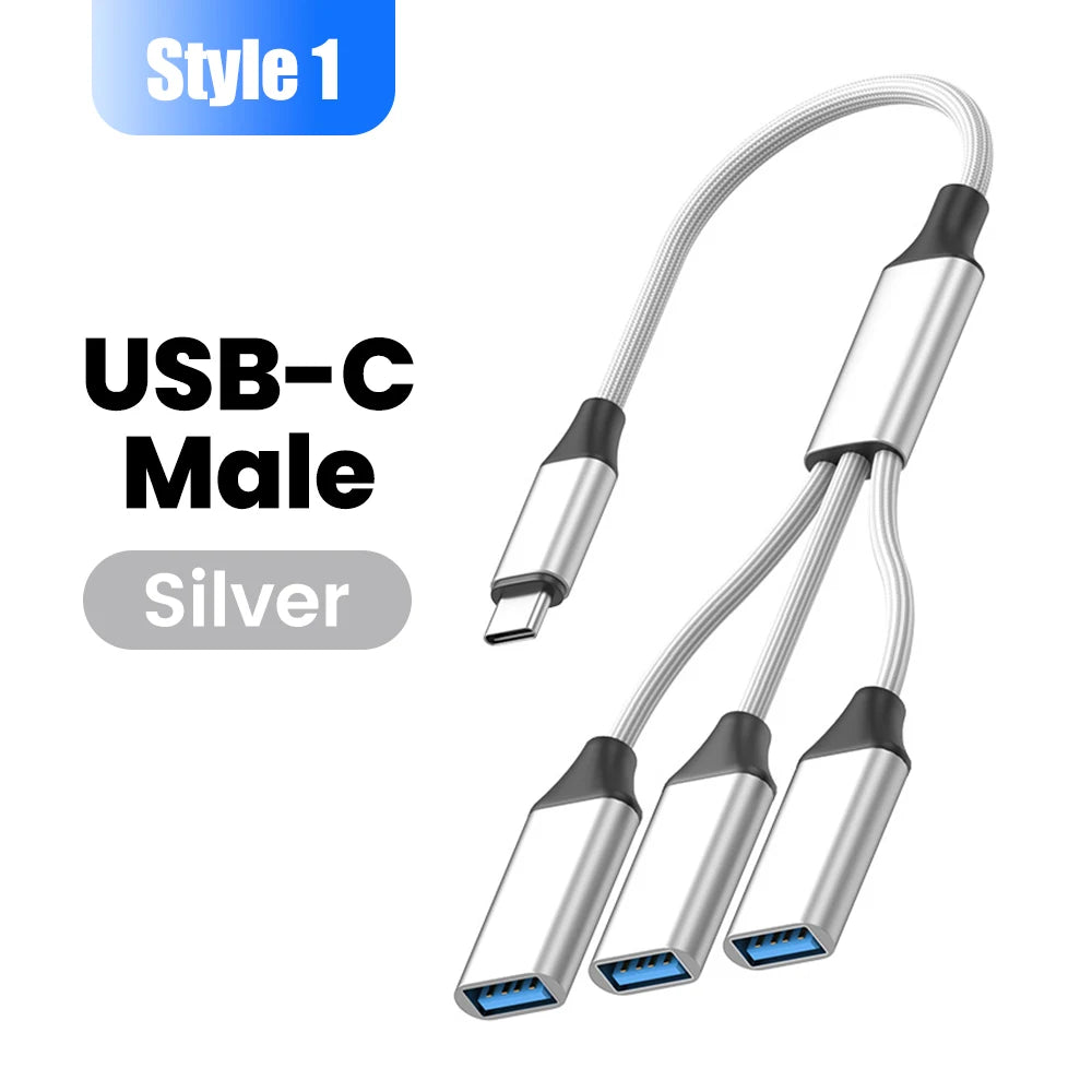 3-in-1 USB Type-C Hub Adapter