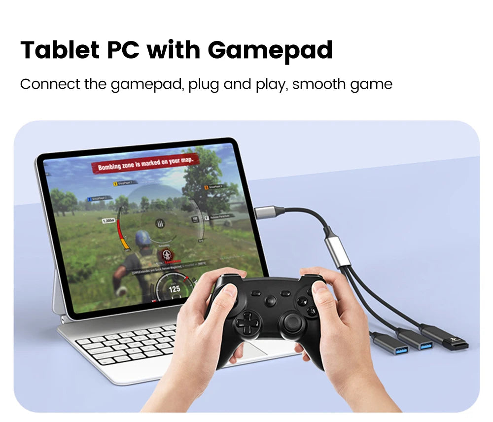 3-in-1 USB Type-C Hub Adapter