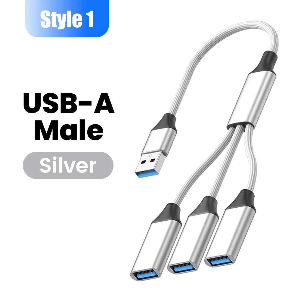 3-in-1 USB Type-C Hub Adapter