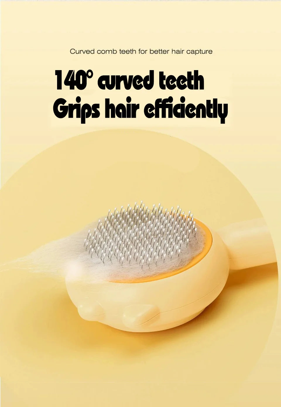 Pet Comb One-Key Hair Removal