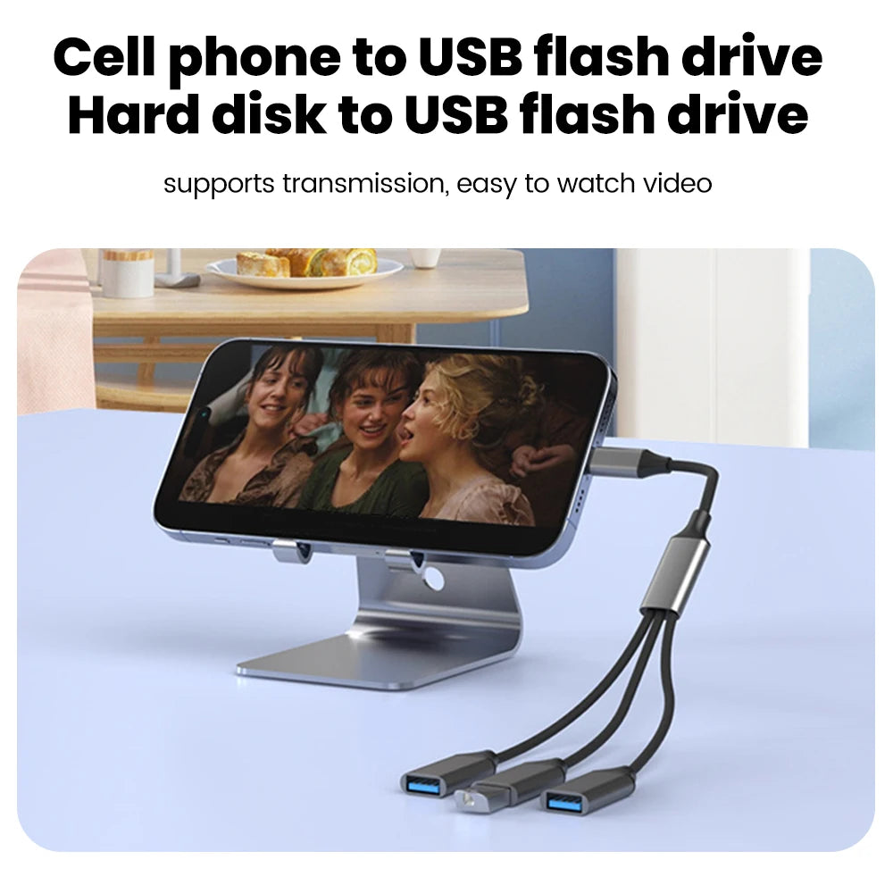 3-in-1 USB Type-C Hub Adapter