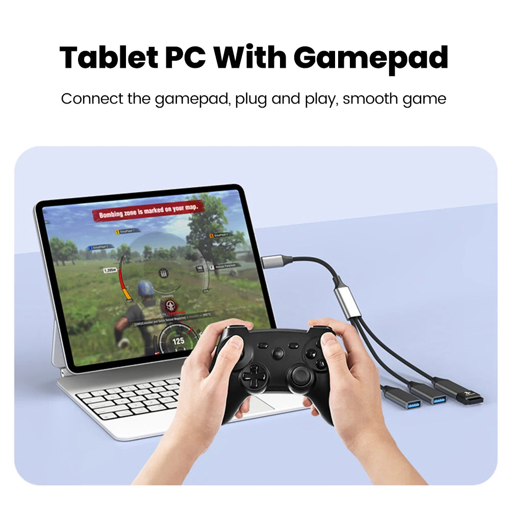 3-in-1 USB Type-C Hub Adapter
