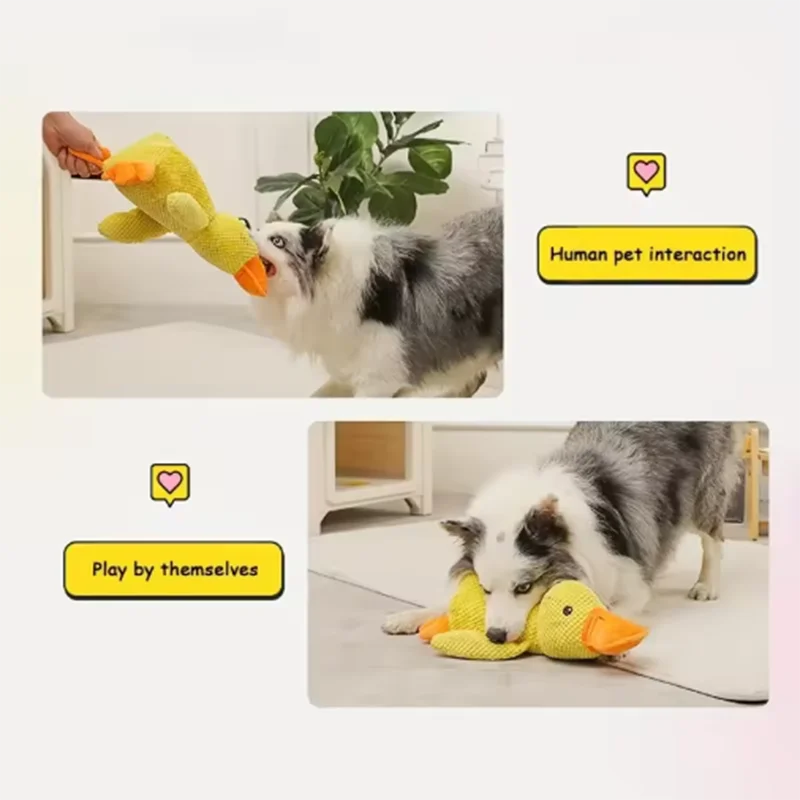 Dog Hug Duck Plush Toy