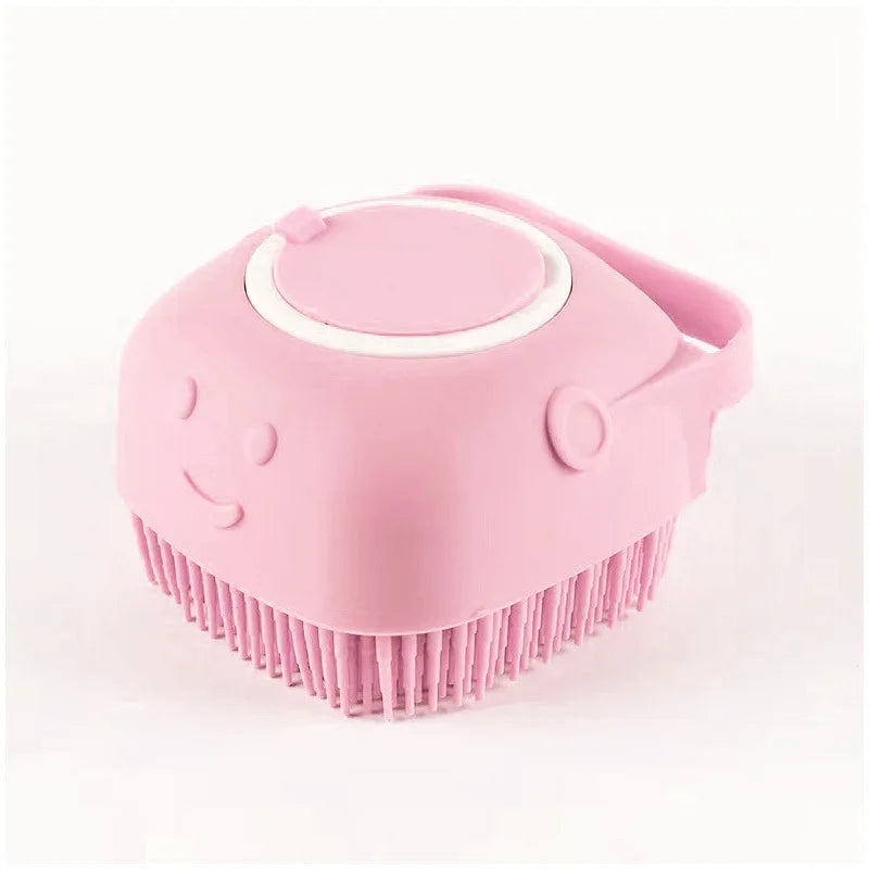 Ultra-Soft Dog & Cat Bath Brush – Removes Dirt & Soothes Skin