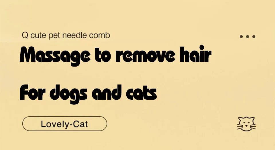 Pet Comb One-Key Hair Removal