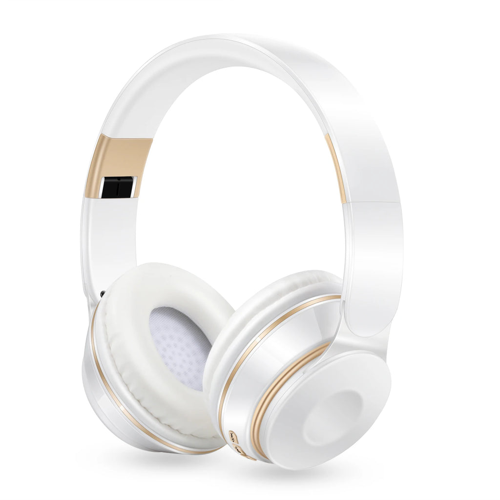 Auriculares inalámbricos Bluetooth con tarjeta SD y micrófono.