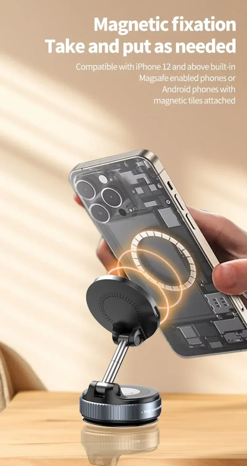 360° Magnetic Wireless Car Charger for iPhone 12-17