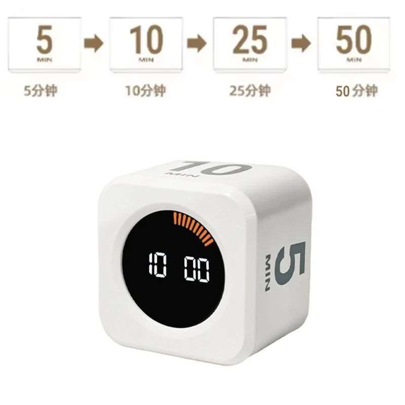 Productivity Cube Timer with Gravity Sensor & LED Display