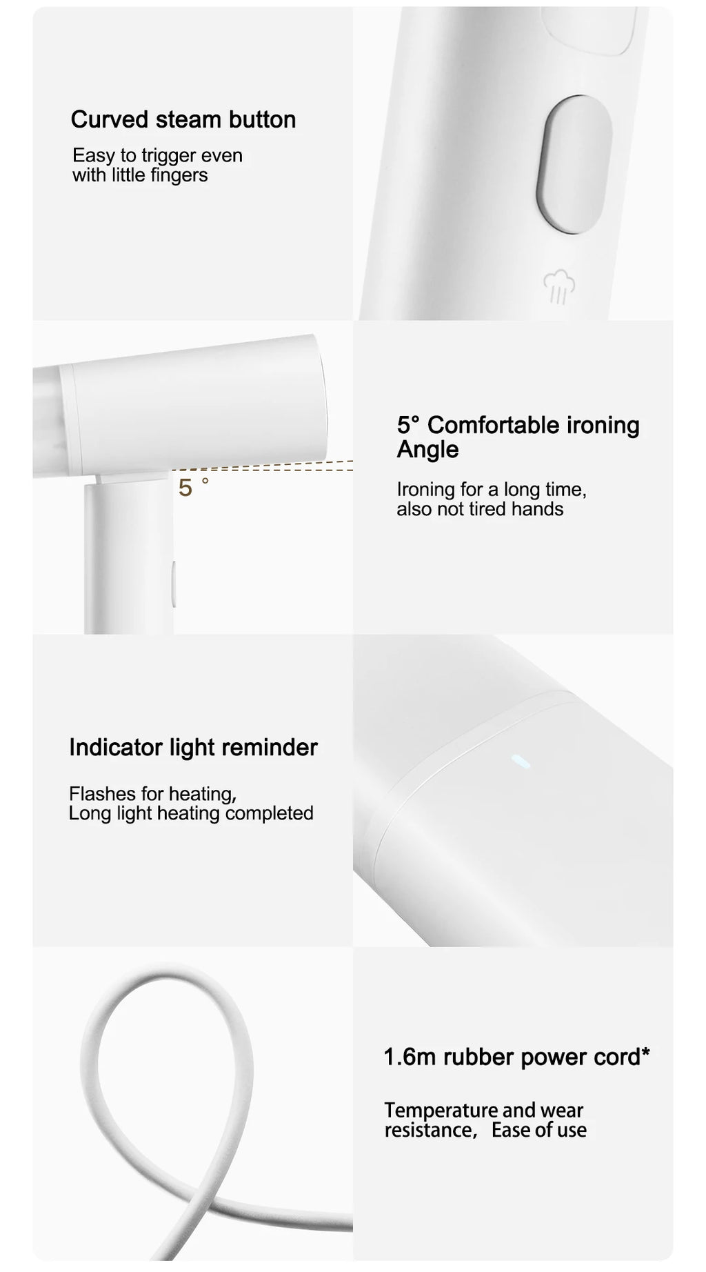 Portable Handheld Garment Steamer & Iron