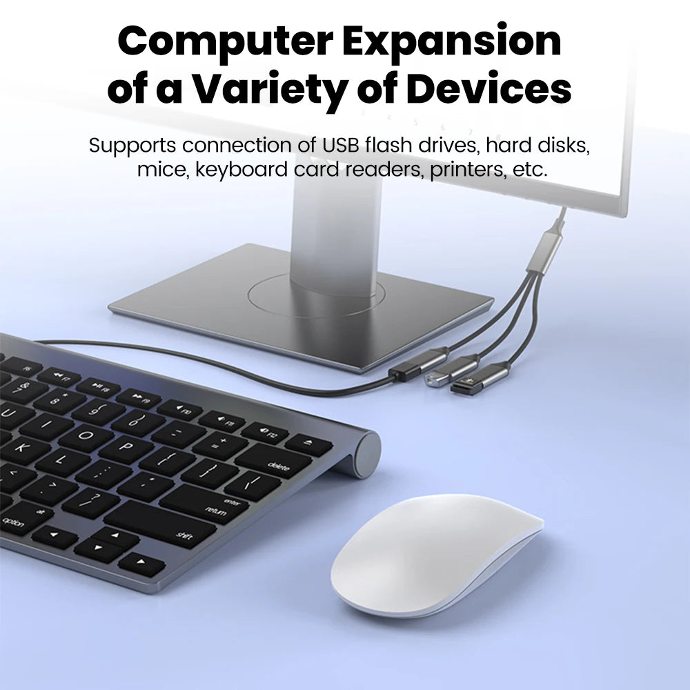 3-in-1 USB Type-C Hub Adapter