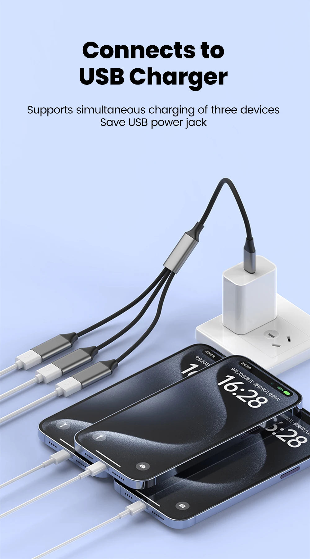 3-in-1 USB Type-C Hub Adapter