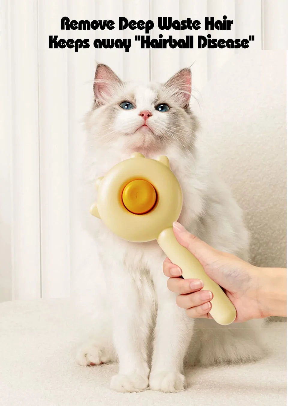 Pet Comb One-Key Hair Removal