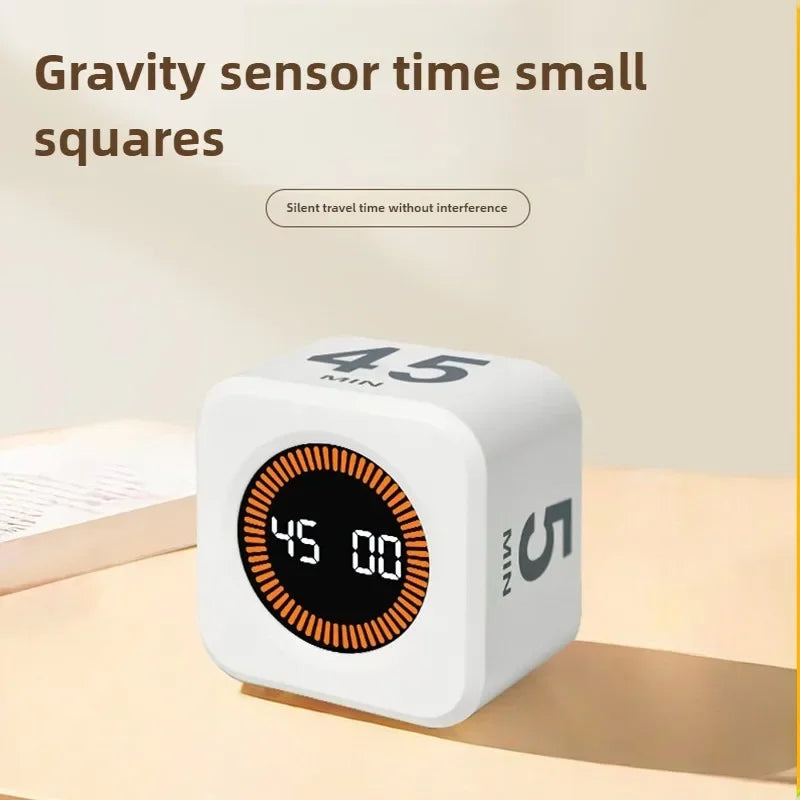 Productivity Cube Timer with Gravity Sensor & LED Display
