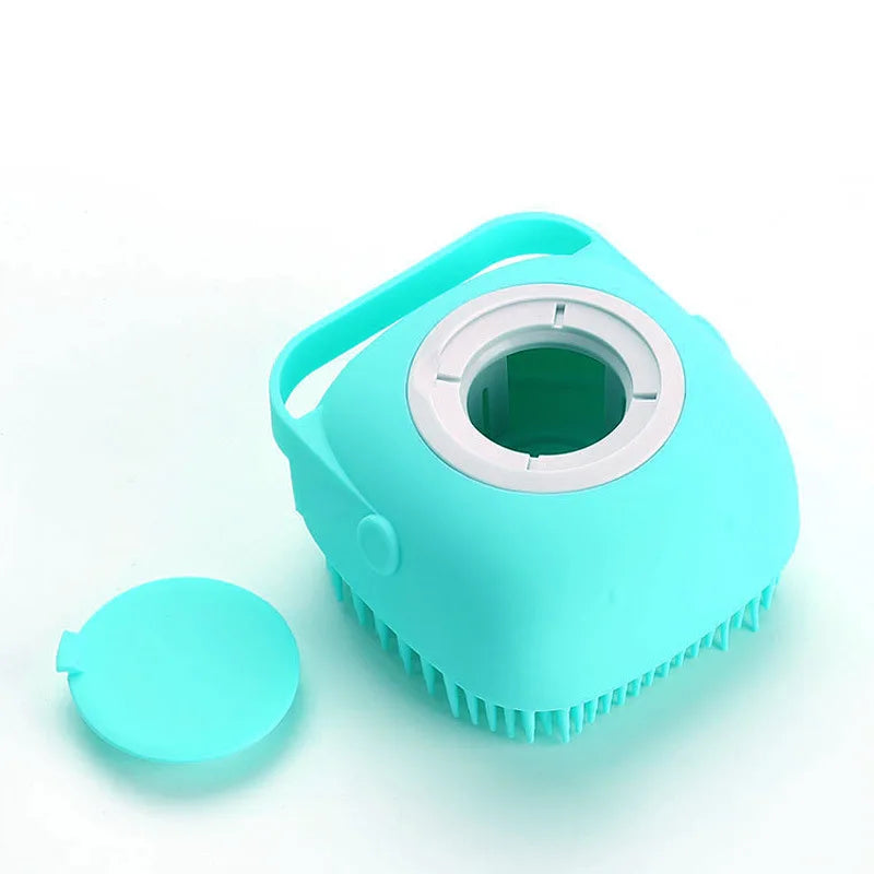 Ultra-Soft Dog & Cat Bath Brush – Removes Dirt & Soothes Skin