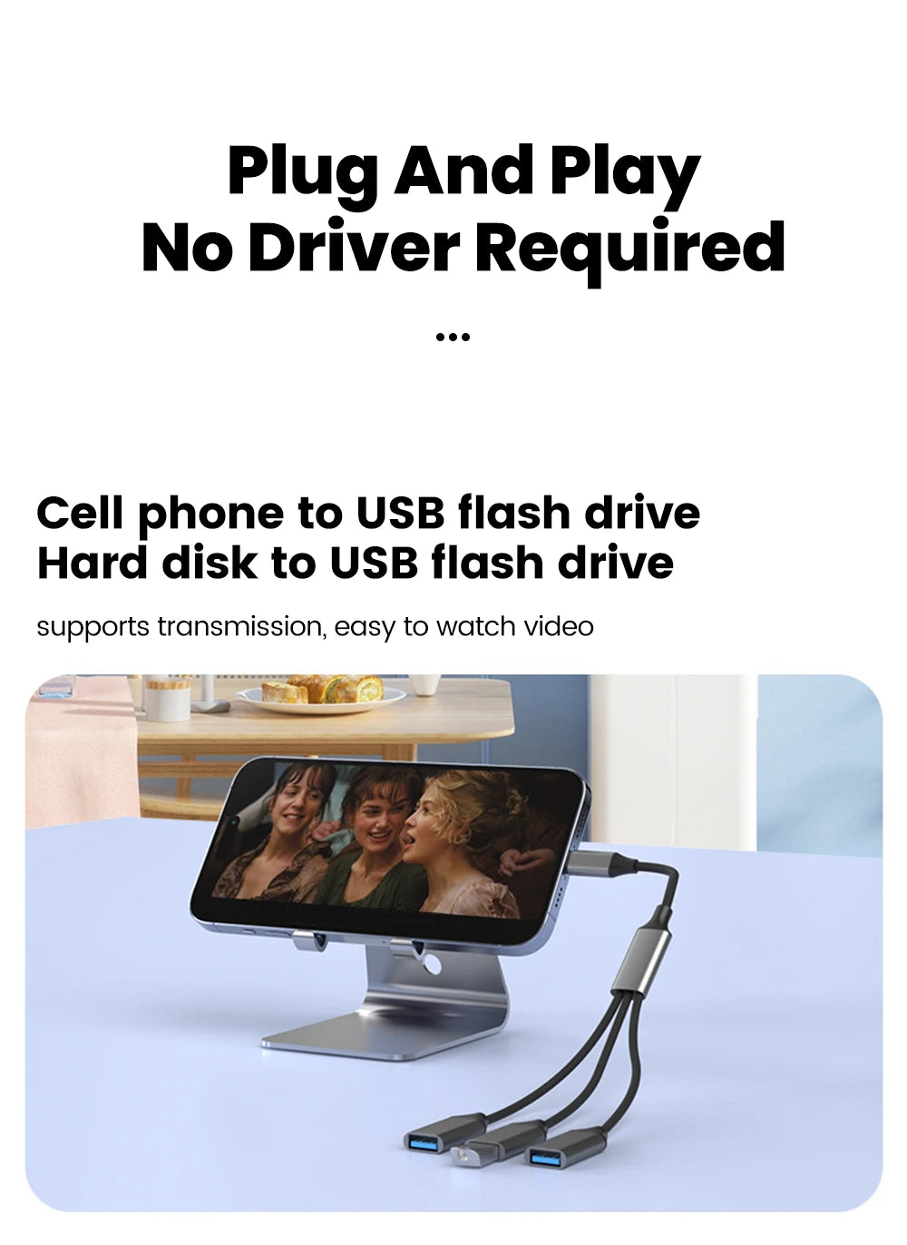 3-in-1 USB Type-C Hub Adapter