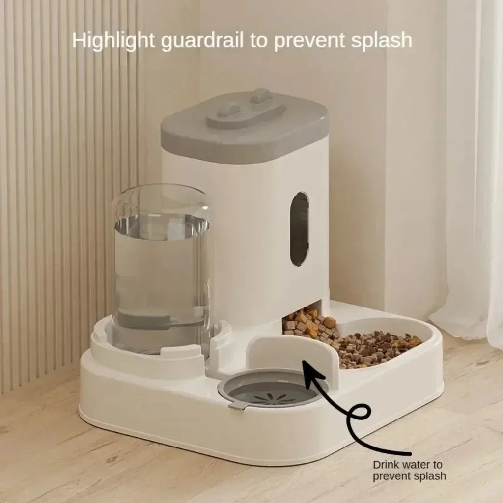 2-in-1 Cat Food with Water Dispenser
