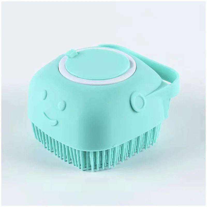 Ultra-Soft Dog & Cat Bath Brush – Removes Dirt & Soothes Skin