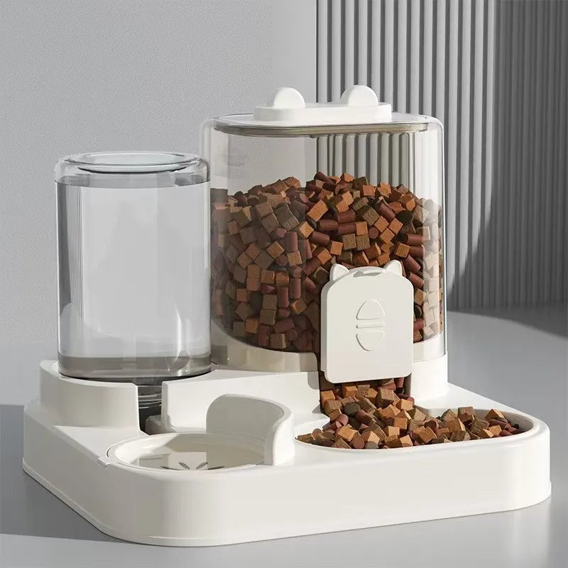 2-in-1 Cat Food with Water Dispenser