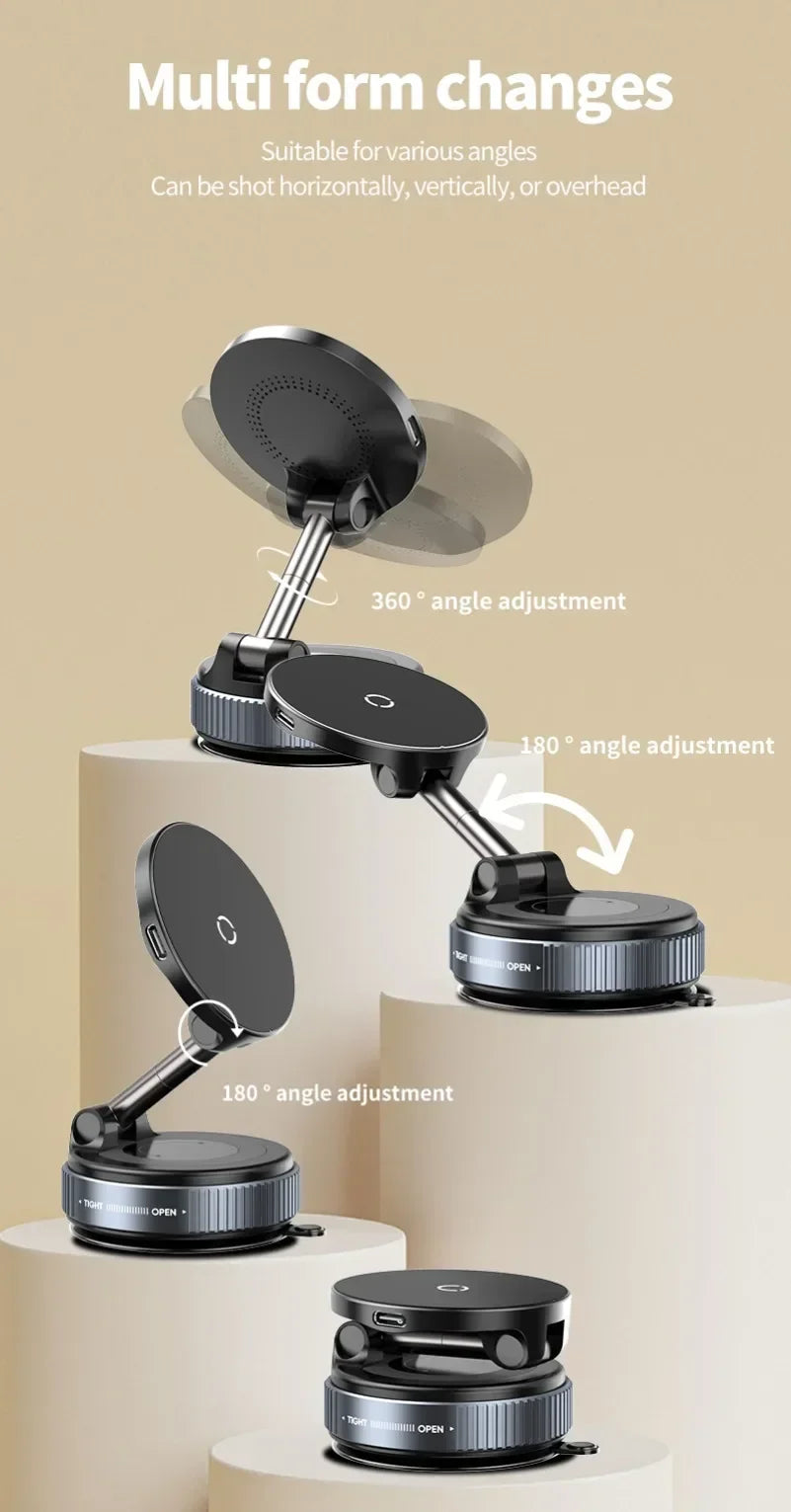 360° Magnetic Wireless Car Charger for iPhone 12-17