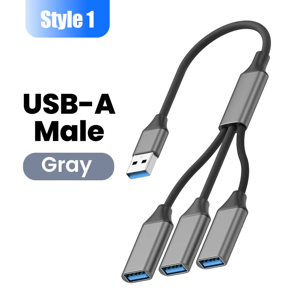 3-in-1 USB Type-C Hub Adapter