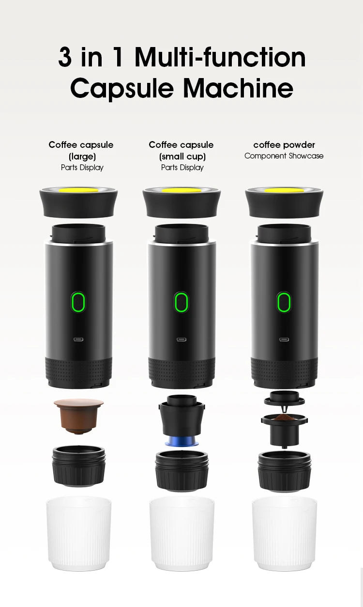 Cafetera de viaje 3 en 1